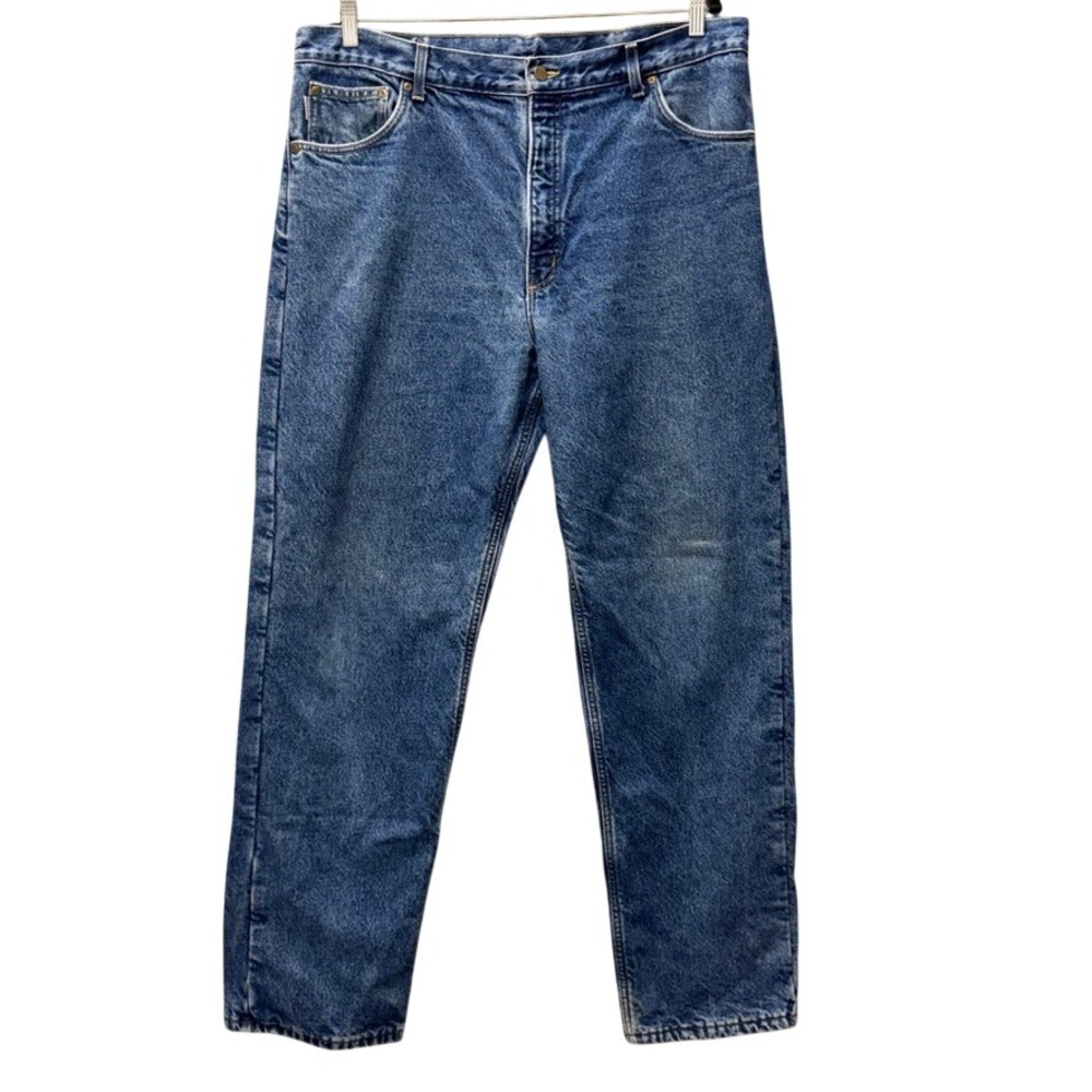 Carhartt B21DST Flannel Lined Dungaree Fit Denim Jeans Mens 40x34 Made in USA